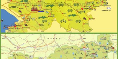 Սլովենիա տուրիստական քարտեզ